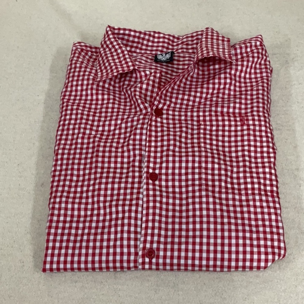 EUC mens short sleeve G&B button down shirt